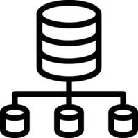 Storage data icon symbol image for database illustration vector