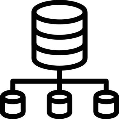Storage data icon symbol image for database illustration