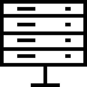 Storage data icon symbol image for database illustration vector