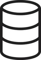 Storage data icon symbol image for database illustration vector