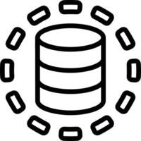 Storage data icon symbol image for database illustration vector