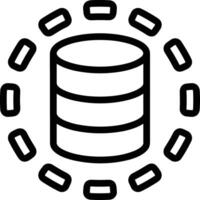 Storage data icon symbol image for database illustration vector