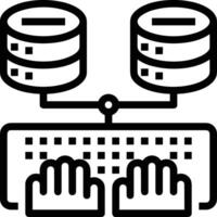 Storage data icon symbol image for database illustration vector