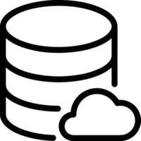 Storage data icon symbol image for database illustration vector