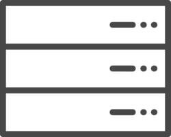 almacenamiento datos icono símbolo imagen para base de datos ilustración vector