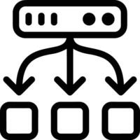 almacenamiento datos icono símbolo imagen para base de datos ilustración vector