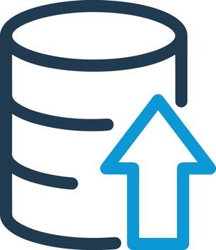 Storage data icon symbol image for database illustration vector