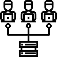 almacenamiento datos icono símbolo imagen para base de datos ilustración vector