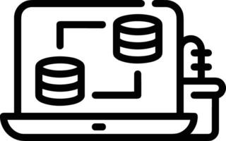 Storage data icon symbol image for database illustration vector