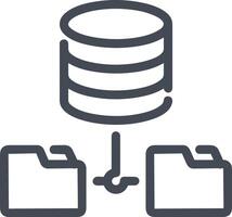 Storage data icon symbol image for database illustration vector