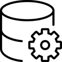 Storage data icon symbol image for database illustration vector