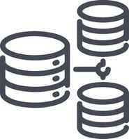 Storage data icon symbol image for database illustration vector