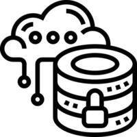 Storage data icon symbol image for database illustration vector