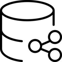 Storage data icon symbol image for database illustration vector