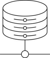 Storage data icon symbol image for database illustration vector