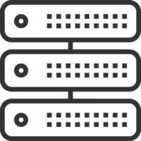 Storage data icon symbol image for database illustration vector