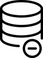 Storage data icon symbol image for database illustration vector