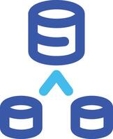 almacenamiento datos icono símbolo imagen para base de datos ilustración vector