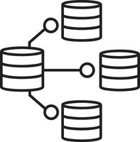 Storage data icon symbol image for database illustration vector