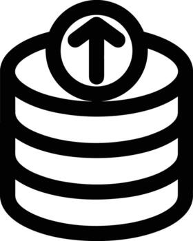 almacenamiento datos icono símbolo imagen para base de datos ilustración vector