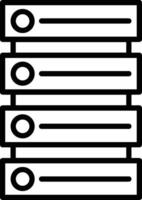 Storage data icon symbol image for database illustration vector