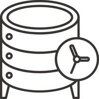 Storage data icon symbol image for database illustration vector