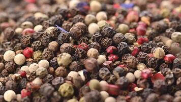 Peppercorns. Food Spices Mix Colorful Peppercorns. Rotation. Close Up. video