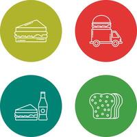 Sandwich and Fast Food Icon vector