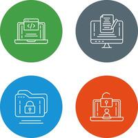 Coding and Note Icon vector