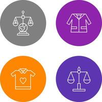 International Law and Suit Icon vector