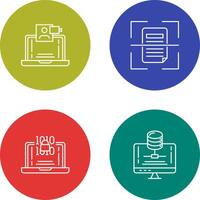 Call and Scan Icon vector
