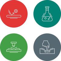 Bounce and Flask Icon vector