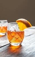 Traditional Belgian tangerine liqueur photo