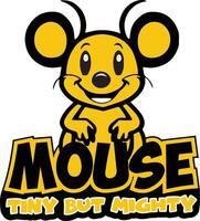 Mouse T-shirt Design vector