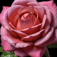 Rose Rosa spp. , hyper realistic, hyper detailed, close up - 1 photo