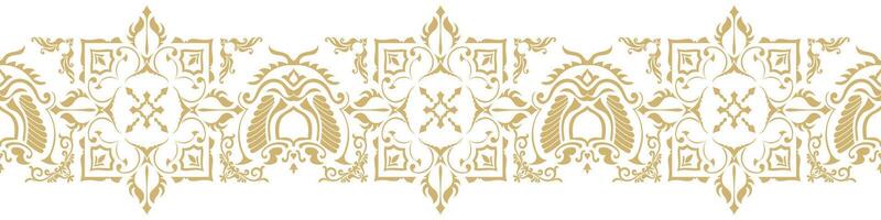 Decorative patterns, ornaments, carpets, borders, gold, picture frames, vintage graphic elements. vector