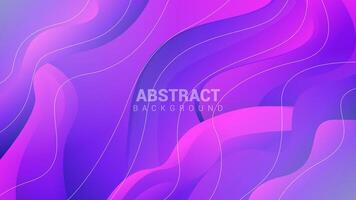 Pink and purple wavy gradient shape modern abstract background vector