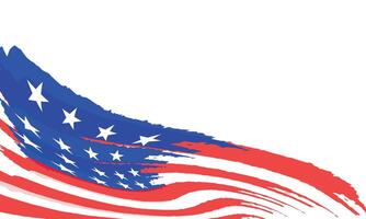 background, banner, poster, templates for stories and posts in social networks, lettering, advertising materials with the image of the American flag vector