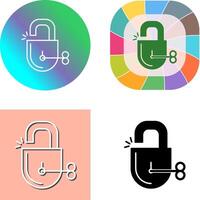 Unlock Icon Design vector