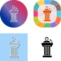 Podium Icon Design vector