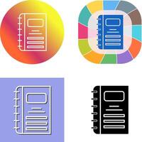 Notebook Icon Design vector