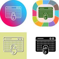 Hacking Icon Design vector