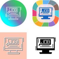 Job Icon Design vector