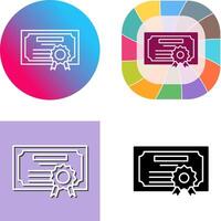 Diploma Icon Design vector