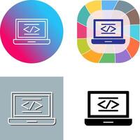 Coding Icon Design vector