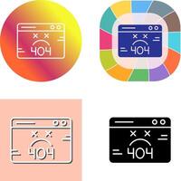 404 Error Icon Design vector