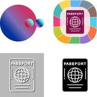 Passport Icon Design vector