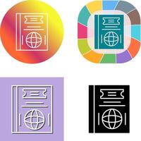 Passport Icon Design vector