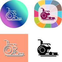 Wheel Chair Icon Design vector