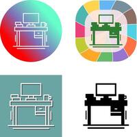 Desk Icon Design vector